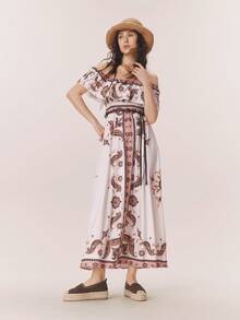 Giày sandal đế xuồng dệt dây Styleloop dành cho nữ, phong cách Bohemian, kiểu dáng cổ điển, thích hợp cho các lễ hội âm nhạc miền Tây nước Mỹ, tiệc tùng hoặc Giáng sinh. - Nâu đậm - Xem 3