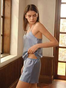 Bisouelle Bộ đồ ngủ/Pjama - Màu xanh bụi bặm - Xem 6