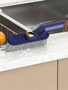 1/2pcs Household Multifunctional No Dead Angle Gap Brush Bathroom Toilet Floor Brush Kitchen Rotating Cleaning Brush - Multicolor - View 4