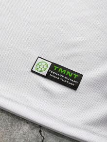 TEENAGE MUTANT NINJA TURTLES | SHEIN Áo tank top nam không tay kiểu dáng thường ngày, in số, thích hợp cho mùa hè. - trắng - Xem 5