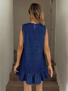 SHEIN LUNE Women's Printed Mini Dress, Suitable For Spring And Summer - Multicolor - View 3