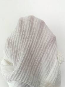 Elenzga Áo thun nữ cổ tròn tay ngắn dáng ôm, trang nhã, họa tiết hoa, thích hợp cho mùa xuân/hè. - trắng - Xem 4