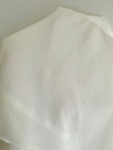 SHEIN Frenchy 新款雪纺多层蛋糕裙，女士春夏款 - 杏色 - 查看 8