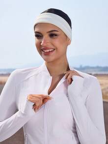 OutZeal Áo khoác nữ chống nắng màu hồng, kiểu dáng mùa hè, thường ngày, thoáng mát, chống tia UV, có khóa kéo. - Hồng - Xem 8