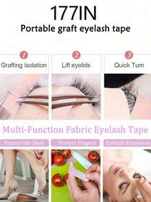 4片装，专业睫毛嫁接胶带，采用无纺布材质，多功能自粘胶带，适用于女士睫毛嫁接。 - 彩色 - 查看 5