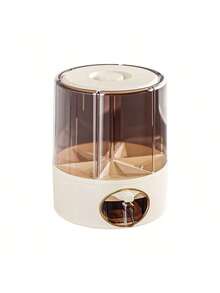 360° Rotatable Rice Dispenser - Sealed Dry Food Storage Container, 6-Compartment Large Capacity Grain Dispenser, Moisture-Proof Kitchen Grain Dispenser - White - View 7