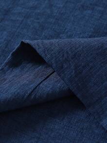 Franclia 女士休闲衬衫，圆领衬衫，藏蓝色衬衫，夏季套头衬衫，刺绣衬衫，碎花衬衫 - 藏蓝色 - 查看 7