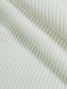 Airaco Casual Ribbed Texture Embroidered Men's Athletic Shorts - White - View 4