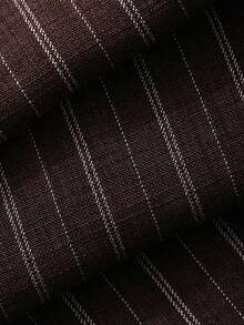 Strévra Bộ trang phục nghỉ hè kiểu miền Tây màu nâu, chất liệu denim kẻ sọc, dáng rộng, thoải mái gồm 2 mảnh dành cho nữ, thích hợp cho kỳ nghỉ hè. - Cà phê nâu - Xem 7