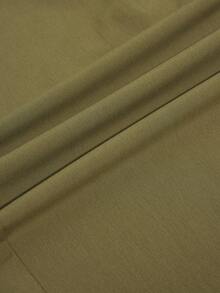 Aveloria Modichic Olive Green V-Neck Sleeveless Ruched Waist Suit Jacket With Adjustable Belt And Loose Straight Leg Pants, Women's Suit Set, Elegant Office & Casual Versatile Two Pieces Outfit - Mustard Yellow - View 7