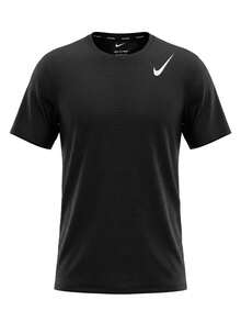 Nike AeroSwift Men's Dri-FIT ADV Short Sleeve Running Top Black - Black/Summit White - 查看 1