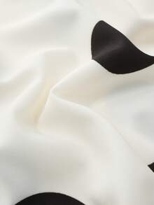 GlowEve 女士复古优雅波点印花露背系带连衣裙，适合海滩和度假穿着 - 白色 - 查看 5