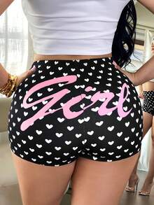 SHEIN SXY Sexy Polka Dot Print Micro Shorts - Multicolor - View 1