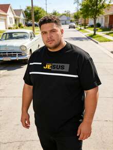 Manfinity Joysei Duck Pattern Print Design On Abdominal Muscles, Men's Fashionable Summer Casual Sportswear, Men's Top - Black - View 3