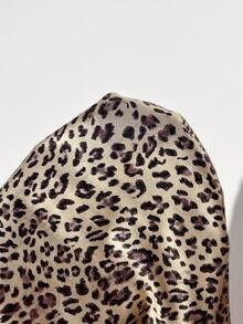 Leopard Print Sexy Lingerie Set For Women, Includes Sexy Bra, Thong, And Mini Skirt - Multicolor - View 10