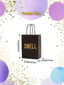 Sac cadeau noir 5 sens, convenant aux hommes et aux femmes, avec des anses en ruban et un emballage en papier fin. Convient pour des occasions telles que la Saint-Valentin, les mariages, les anniversaires, la Fête des Mères - noir - Voir 7