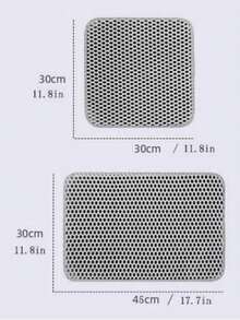 1 EVA Double Layer Cat Litter Mat With Single Opening Washable Sand Control For Indoor Home Pet Accessory Must Have - Blue - View 6