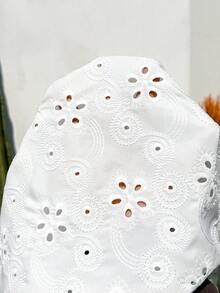 Boho Mama White Summer Boho Maternity Holiday,Women's Two Pieces Set,Embroidered Eyelet Lace Jumpsuit Romper,Baby Shower Outfit,Country Style Pregnancy Clothes - White - View 7