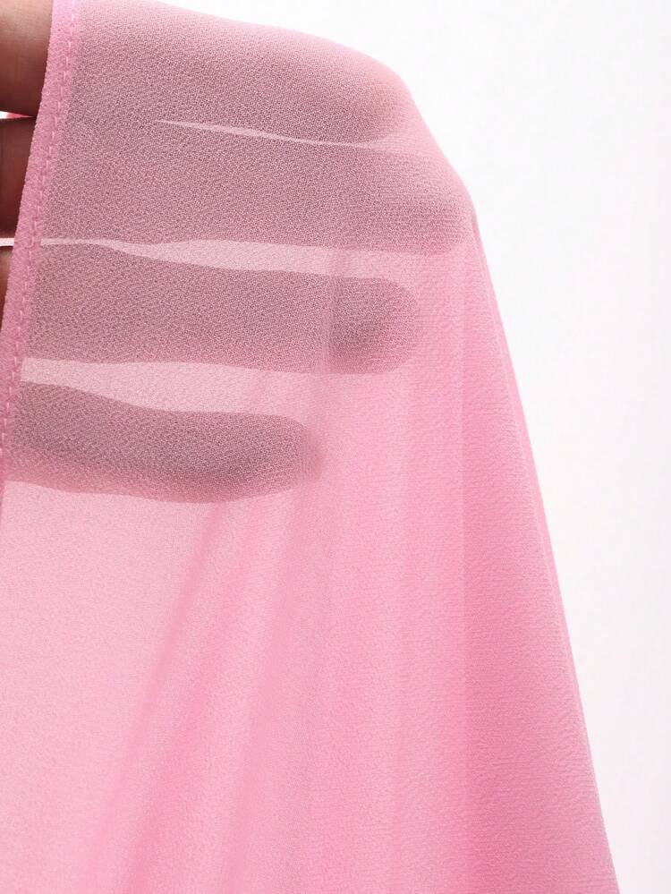 Elegant Ribbon Floral 3D Dress, Waist Cinching Pleated Dress