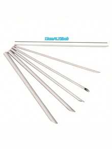 6PCS/Set, Stainless Steel Puncher, Ceramic Cutting And Drilling Ceramic Polymer Clay Tools, Stainless Steel Ceramic And Polymer Clay Carving Tool Set - Precision Carving, Drilling And Forming Tools For Ceramics And Crafts - Multicolor - View 4
