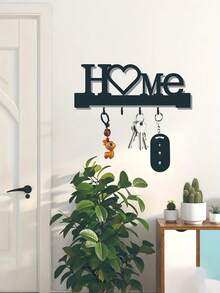 1pc Fashion Metal Key Hook - Wall-Mounted Key Rack Wall Decoration Bathroom Storage Fashion Modern Party Home Decor - Suitable For Living Room, Bedroom, Hallway, Office Universal - Multicolor - View 2