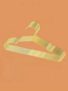 5pcs Gold Mini Metal Hangers, Perfect For Homes With Pets, Compact Design Ideal For Drying Small Clothing Items - Multicolor - View 6