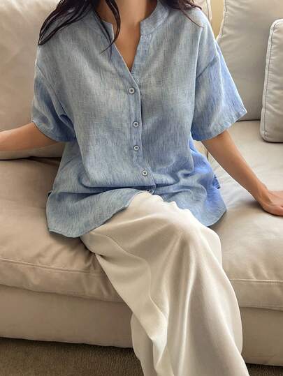 DAZY Women's Casual Loose Fit Pajama Set, Summer