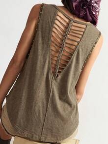 Bohemela Áo tank top nữ phong cách Boho dáng ôm, chất liệu wash nhẹ, thích hợp cho các hoạt động thường ngày, tụ họp bạn bè, lễ hội âm nhạc, tiệc tùng, phối đồ nhiều lớp và thư giãn tại nhà. Phù hợp làm áo dự tiệc, áo đi biển và là item không thể thiếu trong tủ đồ mùa hè hàng ngày của phái nữ. Cũng rất tuyệt vời cho phong cách đường phố, thời trang Y2K, kỳ nghỉ, lễ hội âm nhạc miền Tây, lễ Phục Sinh, Ngày Độc Lập, Ngày của Mẹ, các buổi hòa nhạc đồng quê, lễ hội nhạc điện tử/rave và các buổi biểu diễn trực tiếp. - xanh quân đội - Xem 5