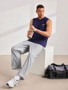 Driftmere Men's Drawstring Straight Leg Sweatpants, Soft & Comfortable With Pockets, Suitable For Daily Life, Work, Travel, Running, Casual And Outdoor Activities,Breathable/Comfortable/Loose,For Daily Casual,Sports,Jogging,Vacation Multiple Occasion - Grey - View 7