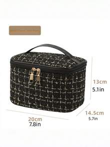 A Chic, Hand-Held Makeup Bag With A Unique Design, Portable, High-End Toiletry Bag, Perfect For Travel And Storing Cosmetics. - Multicolor - View 4