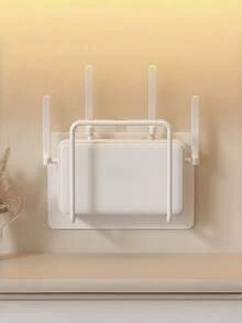 1 件装重型免钻孔壁挂式路由器支架套装，顶部盒子支架架，客厅家庭办公室通用白色节省空间坚固易安装无需钻孔 - 彩色 - 查看 7
