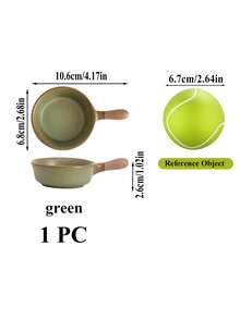 Madebyblanc 1件日式粗陶带柄蘸料碟，陶瓷调味碟，酱油碟，寿司店小吃碟，家用醋碟套装 - 彩色 - 查看 14