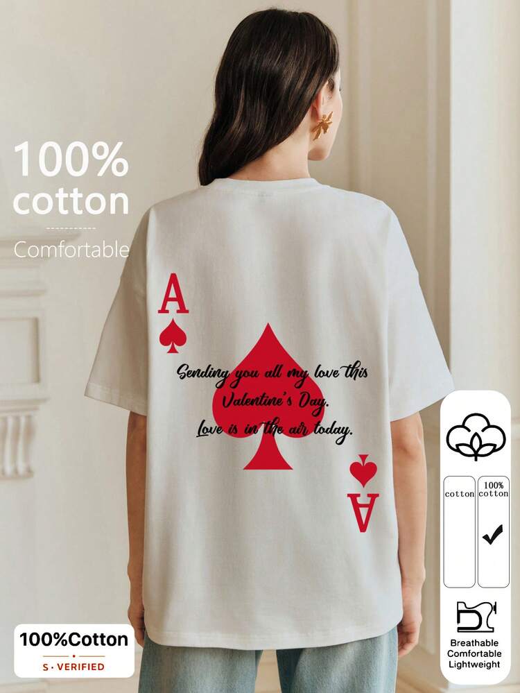 Anewsta White Round Neck Casual Short Sleeve T-Shirt, Suitable For Spring To Summer Holiday Outfit