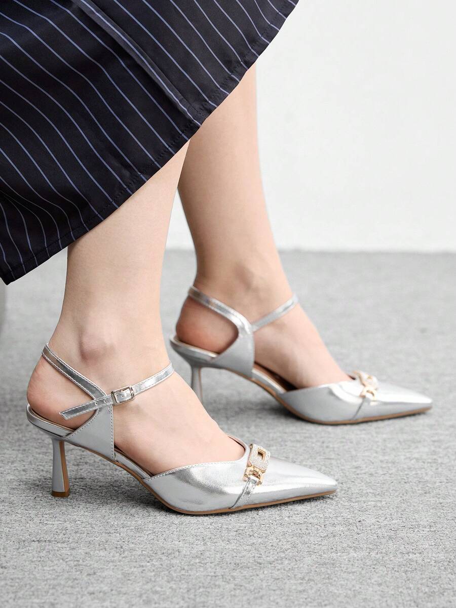 CUCCOO BIZCHIC Women's High-Heeled Shoes - Silver - View 1