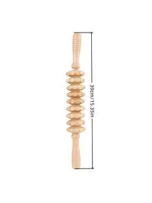 1PC Multifunctional 9 Wheel Wooden Massage Roller Gua Sha Tool Body Scraping Massager For Whole Body Relaxation Deep Tissue Muscle Massage Home Travel Use - Multicolor - View 11