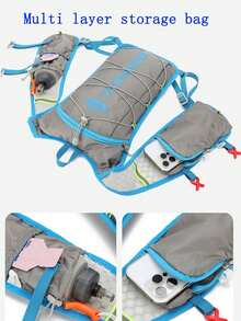 1pc New Ultra-Lightweight Trail Running Backpack With Hydration Bladder, Breathable Compact Backpack For Cycling, Sports, Hiking - Multicolor - View 10