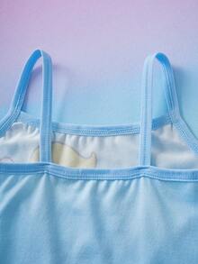 THE POWERPUFF GIRLS X SHEIN Young Girl Cartoon Print Casual Versatile Daily Wear Camisole - Multicolor - View 9