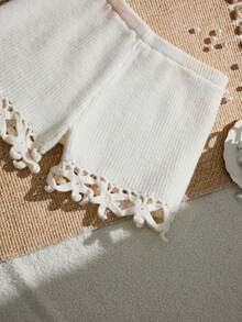Swim Mod Cubre todo de unicolor y minimalista para mujer - Blanco - Ver 7