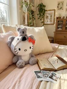 HELLO KITTY AND FRIENDS | POKOJA LAND 1件考拉主題母子絨毛玩具組，25cm，收藏級抱抱玩具，紅色波點蝴蝶結，適合桌面擺飾、臥室佈置、旅行陪伴，送給親友的絕佳節日禮物 - 彩色 - 查看 2