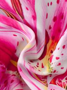 Swim Vcay Women's Floral Print Beach Vacation Triangle Bikini Bottom - Multicolor - View 5