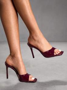 CUCCOO SZL Women Heeled Sandals - Mirror burgundy - View 7