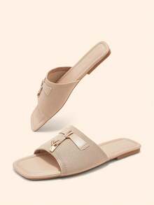 CUCCOO BASICS Sandal đế bằng thời trang nữ - Hạnh nhân - Xem 7