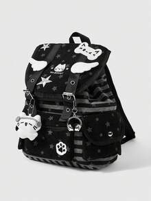 Mochila Casual Versátil, Impermeable y Portátil para Viajes al Aire Libre - Gris negro - Ver 3