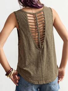 Bohemela Áo tank top nữ phong cách Boho dáng ôm, chất liệu wash nhẹ, thích hợp cho các hoạt động thường ngày, tụ họp bạn bè, lễ hội âm nhạc, tiệc tùng, phối đồ nhiều lớp và thư giãn tại nhà. Phù hợp làm áo dự tiệc, áo đi biển và là item không thể thiếu trong tủ đồ mùa hè hàng ngày của phái nữ. Cũng rất tuyệt vời cho phong cách đường phố, thời trang Y2K, kỳ nghỉ, lễ hội âm nhạc miền Tây, lễ Phục Sinh, Ngày Độc Lập, Ngày của Mẹ, các buổi hòa nhạc đồng quê, lễ hội nhạc điện tử/rave và các buổi biểu diễn trực tiếp. - xanh quân đội - Xem 8