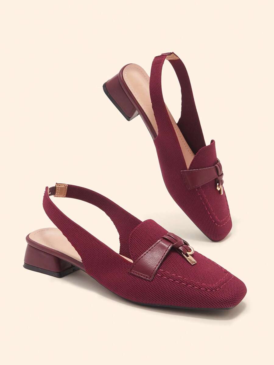 CUCCOO BASICS Sepatu Hak Tinggi Wanita, Sepatu Musim Semi - Burgundy - View 1