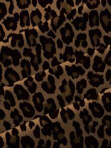 CosyJoli Pantalones sueltos de estampado de leopardo de talla grande - Multicolor - Ver 5