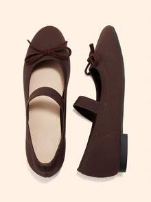 CUCCOO BASICS Women's Fashion Flat Shoes - Coffee Brown - View 5