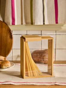 Cirelle 竹制米罐 - 创意简约谷物收纳盒，带盖，木质厨房食品收纳架，适用于食品储藏室、台面和家居使用 - 彩色 - 查看 7