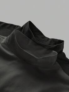 SHEIN EZwear 两件套女士高领修身长袖打底T恤套装，适合春夏季穿着 - 彩色 - 查看 6