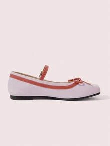 CUCCOO DOLLMOD Zapatos planos de mujer tipo Mary Jane color rosa claro - Púrpura malva - Ver 9